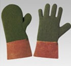 Gants de protection anti-chaleur ANSELL en feutre imprégné de nitrile-Gants de protection anti-chaleur JS ambidextres-Gants de protection anti-chaleur ambidextres-Gants de protection anti-chaleur JS en maille de KEVLAR-MAPA en maille de polyamide jaune-Moufles de protection anti-chaleur ambidextres-bouclé-réfractaire